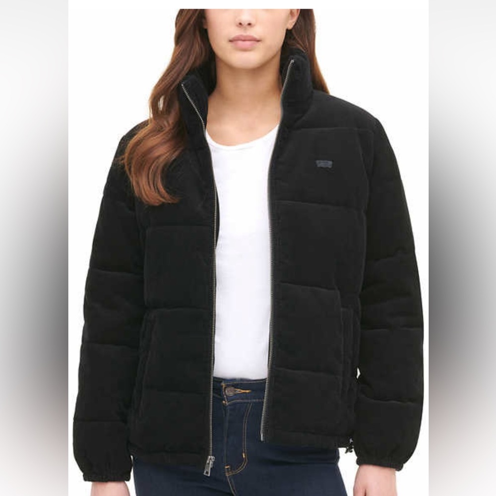Levi's Ladies Corduroy Puffer Jacket XL & L Black